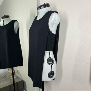 BAILEY 44 black jersey cut out tank SM